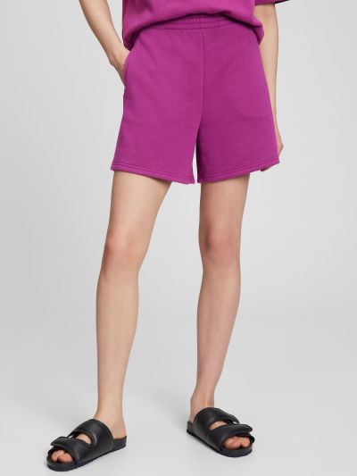 Ροζ Vintage Soft Ψηλόμεσο Pull-On Μακό Σορτς-864202000