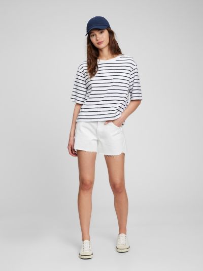 Μπλε Πετσετέ Boxy Cropped Μπλούζα-863599003
