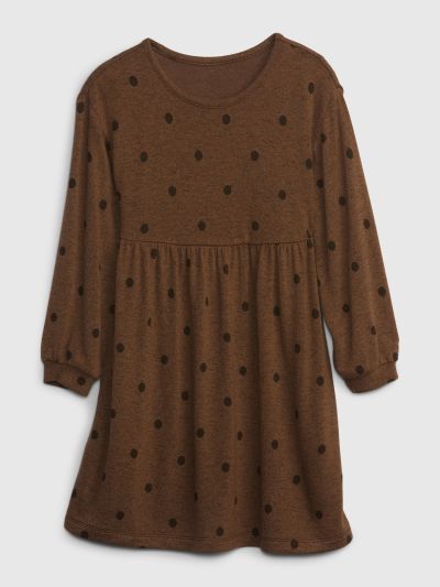 Καφέ Νηπιακό Softspun Skater Φόρεμα-414459001