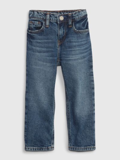 Μπλε Νηπιακό Οργανικό Βαμβάκι'90s Loose Jean Παντελόνι με Washwell-452929000
