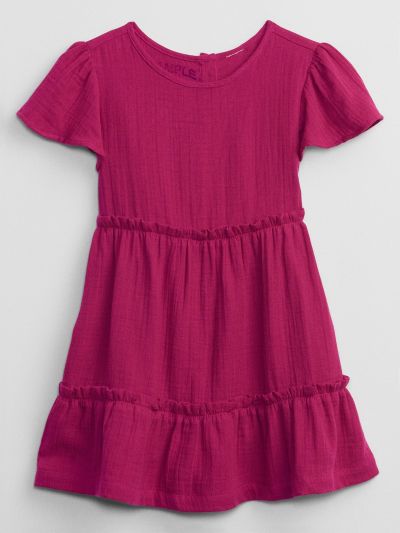 Κόκκινο babyGap Tiered Flutter Φόρεμα-458019000