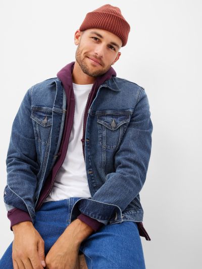 Μπλε Icon Denim Πανωφόρι με Washwell-452556000