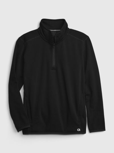 Μαύρο GapFit Παιδικό Ανακυκλωμένο Fit Tech Cozy Φούτερ-428422000