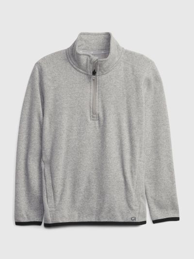 Γκρι GapFit Παιδικό Ανακυκλωμένο Fit Tech Cozy Φούτερ-428422002