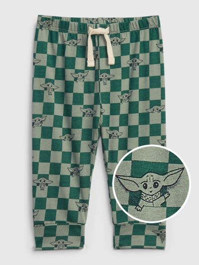 babyGap | Star Wars™ 100% Organic Cotton Mix and Match Grogu™ Pull-On Pants-429319000