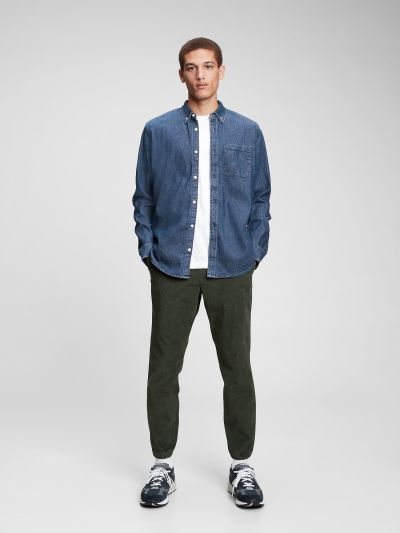 Μπλε Denim Pocket Πουκάμισο-736872000