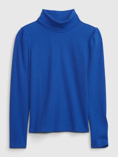 Μπλε Παιδικό Puff Sleeve Ζιβάγκο-455710004