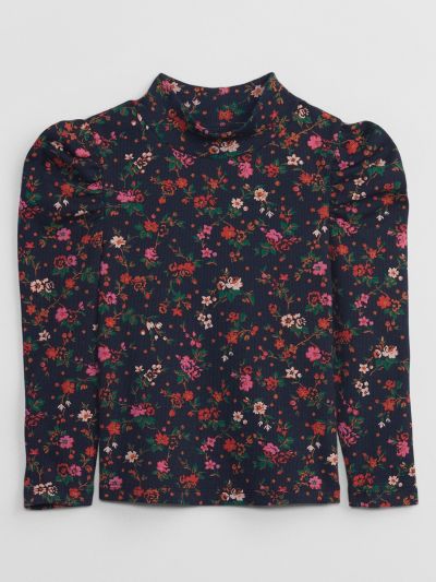 babyGap Ribbed Print Mockneck Τοπ-478960002