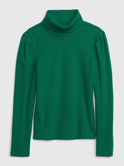 Πράσινο Παιδικό Puff Sleeve Ζιβάγκο-455710006