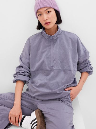 Fleece-Lined Half-Zip Track Μπουφάν-513503000