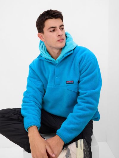 Μπλε Arctic Fleece Mockneck Πουλόβερ-479514002