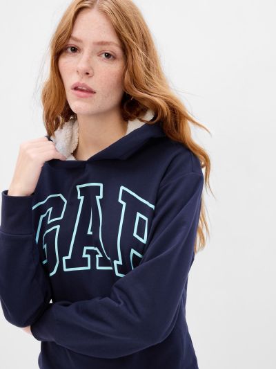 Μπλε Gap Logo Sherpa Φούτερ-519469002