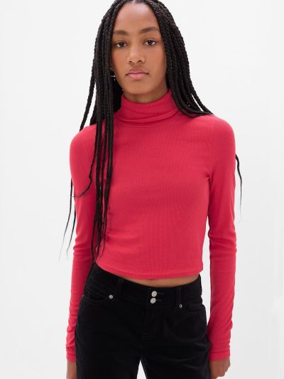 Κόκκινο Teen LENZING™ Modal Cropped Ζιβάγκο-468645001