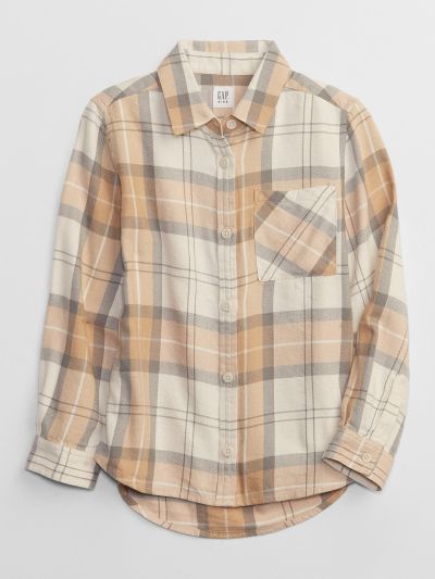 Μπεζ Παιδικό Flannel Πουκάμισο-456500001