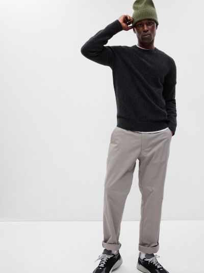 Καφέ Modern Khakis σε Ίσια Γραμμή με Τεχνολογία GapFlex-472757028