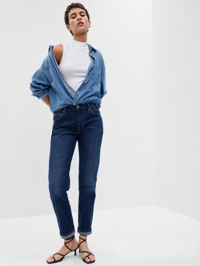 Mid Rise Girlfriend Jeans-794603000