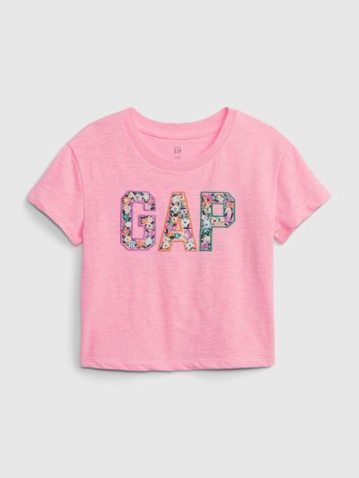 Ροζ Νηπιακή Gap Logo Μπλούζα-536044000
