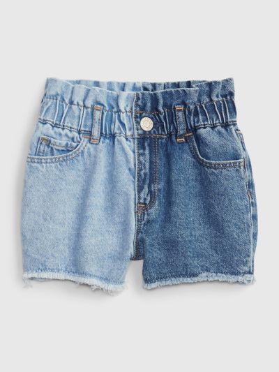 Μπλε Νηπιακό Just Like Mom Denim Σορτς με Washwell-575796004
