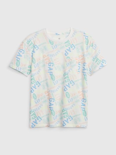Άσπρη Παιδική Print Pocket Μπλούζα-602720000