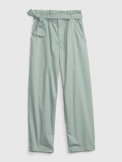 Μπλε Παιδικό Twill Παντελόνι με Washwell-602341001
