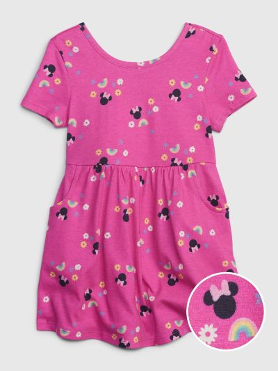 babyGap | Disney 100% Organic Cotton Mix and Match Minnie Mouse Skater Dress-542673000