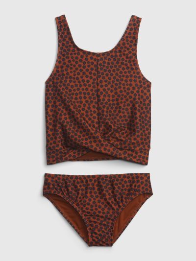 Multi Παιδικό 100% Recycled Twist-Front Tankini Μαγιό Μπικίνι-600915001