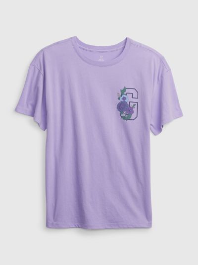 Μωβ Παιδική 100% Organic Gap Logo Tunic Μπλούζα-601394000
