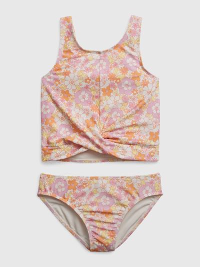 Multi Παιδικό 100% Recycled Twist-Front Tankini Μαγιό Μπικίνι-600915000