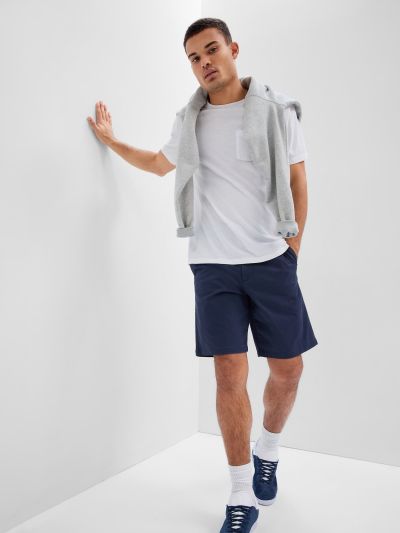 10" Essential Khaki Shorts with Washwell-566344000
