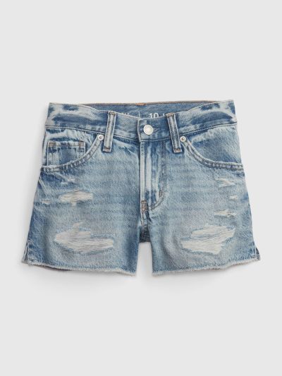 Μπλε Παιδικό Low Stride Denim Σορτς με Washwell-533882000