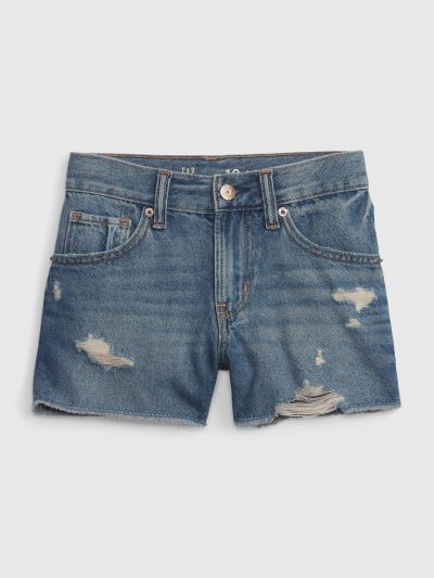 Μπλε Παιδικό Low Stride Denim Σορτς με Washwell-533881000