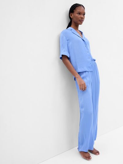 Σατέν Wide Leg PJ Παντελόνι Πυτζάμας-540870009