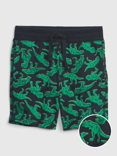 Μπλε Νηπιακό Mix and Match Printed Σορτς από 100% Οργανικό Βαμβάκι-824589012