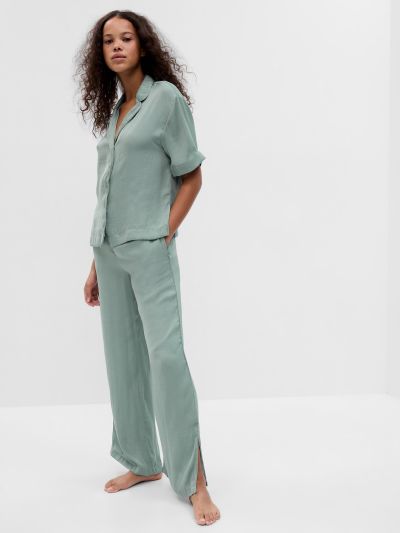 Σατέν Wide Leg PJ Παντελόνι Πυτζάμας-540870008