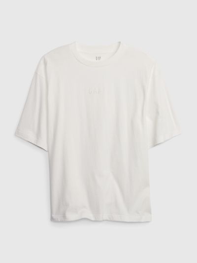 Άσπρη Relaxed Gap Logo Μπλούζα-663922003