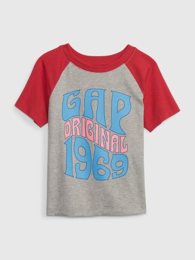 Νηπιακή Gap 1969 Logo Raglan Μπλούζα-625744000