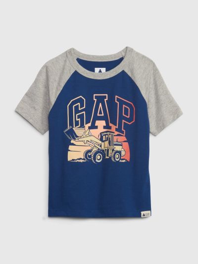 Μπλε Νηπιακή Mix and Match Gap Logo Raglan Μπλούζα-595299003