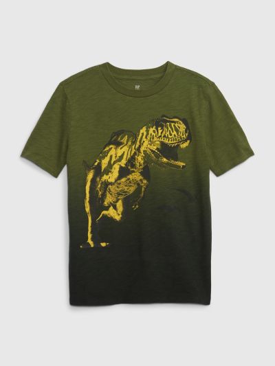 Πράσινη Παιδική Animal Graphic Μπλούζα-668057001