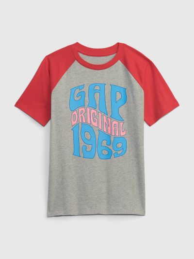 Παιδική Gap 1969 Logo Raglan Μπλούζα-636386000