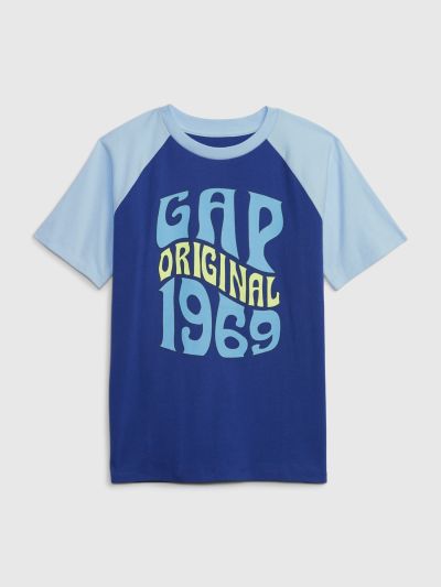 Παιδική Gap 1969 Logo Raglan Μπλούζα-636386002