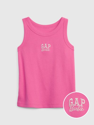 Ροζ Gap × Barbie™ Νηπιακή Arch Logo Αμάνικη Μπλούζα-655129000