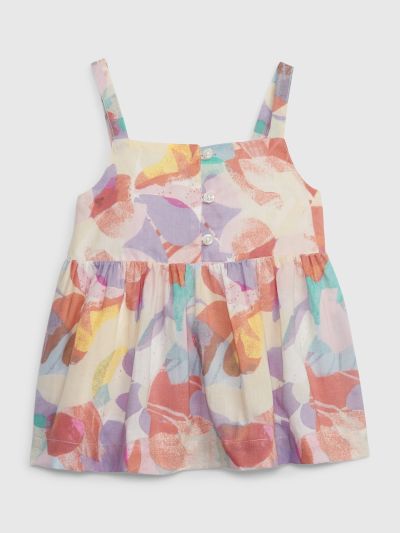 Multi Νηπιακή Floral Peplum Αμάνικη Μπλούζα-670598000