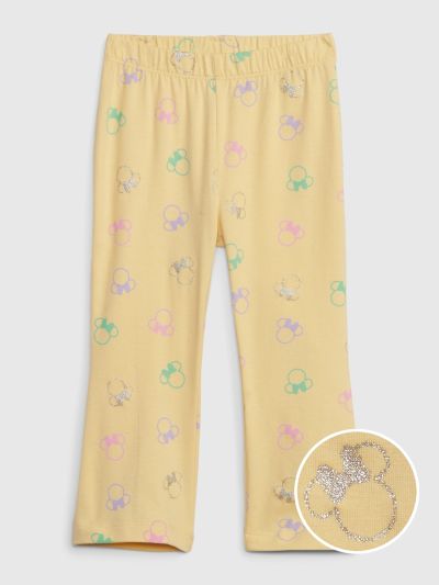 Κίτρινο babyGap | Disney Οργανικό Βαμβάκι Minnie Mouse Flare Κολάν-714149000