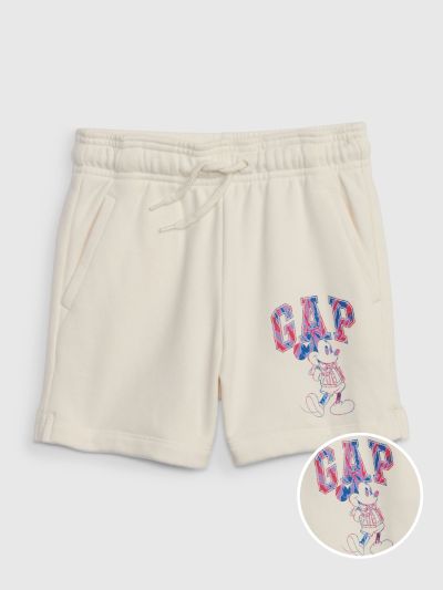 Άσπρο babyGap | Disney French Terry Pull-On Σορτς-667211000