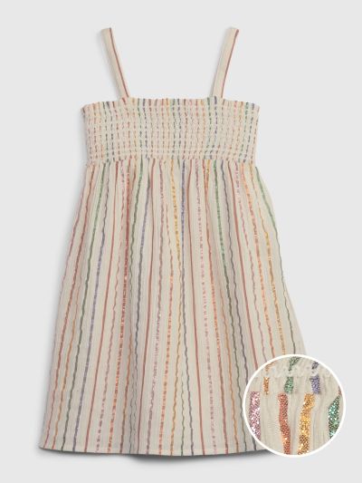 Multi Νηπιακό Shiny Smocked Φόρεμα-661283000