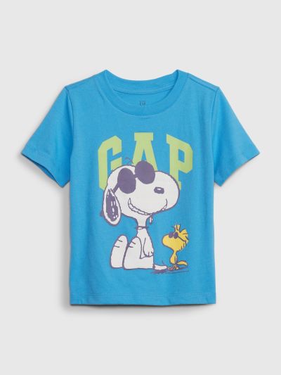 Μπλε Νηπιακή Gap Logo Peanuts Graphic Μπλούζα-667201000
