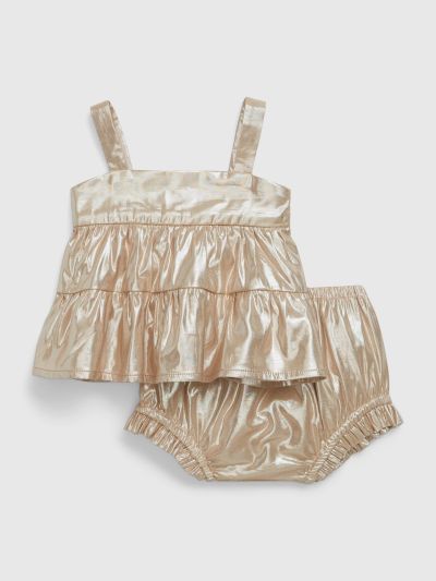 Χρυσό Βρεφικό Metallic Σύνολο Σετ-669215000