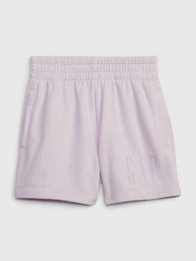Μωβ Παιδικό Gap Logo Sweat Σορτς-664508000