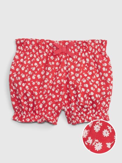 Κόκκινο Βρεφικό 100% Οργανικό Βαμβάκι Mix and Match Pull-On Σορτς-668083002