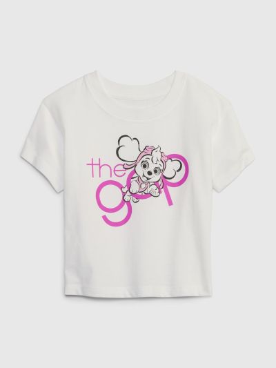 Άσπρη Νηπιακή Gap Logo Paw Patrol Graphic Μπλούζα-712885002